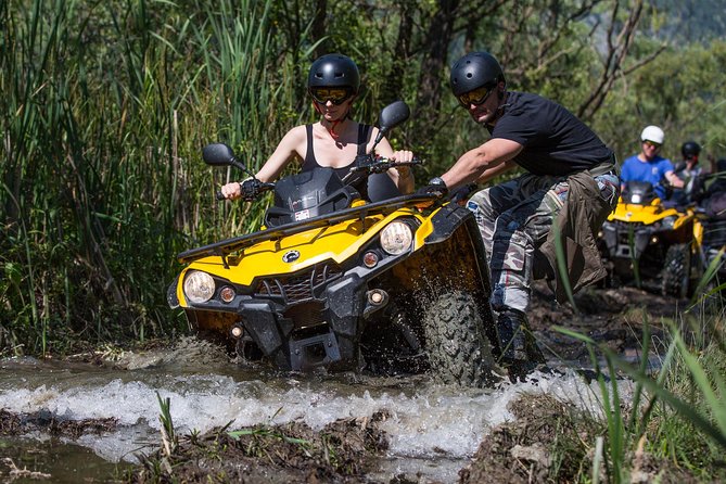 Atv-Quad Safari Kojan Koral with Transport from Dubrovnik - Getting comfortable on the Can-Am quads