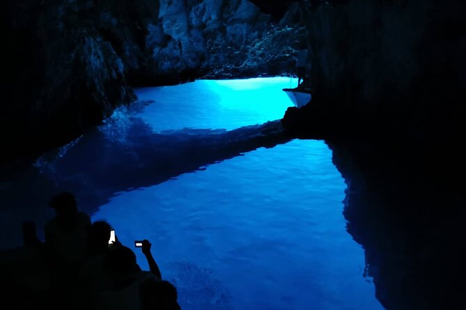 Blue Cave, Blue Lagoon, Pakleni Islands Group boat tour from Hvar - Green Cave on Ravnik: an optional swim inside the rock
