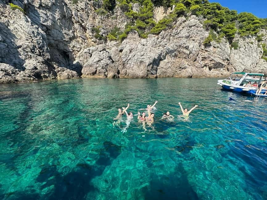 Blue Cave-Green caves-Lopud Sandy beach - tour with drink - What the Four-Hour Route Does Well
