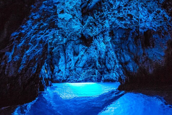 Blue cave group tour with swimming and snorkelling from Hvar - The Blue Cave on Bisevo: beautiful, busy, and worth the ride