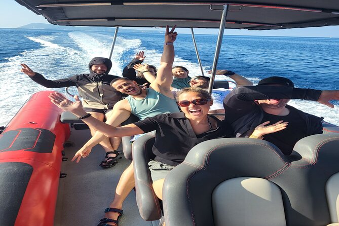 Blue Cave & Hvar, 5 Islands Speedboat with Luxury Seats in Shade - Stiniva Bay from the water