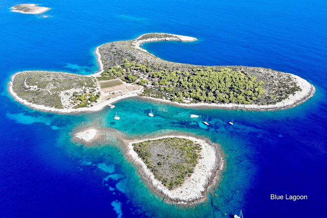 Blue cave, Mama Mia and Hvar, 5 island speedboat tour from Trogir - Srebrena, the Mama Mia beach photo stop