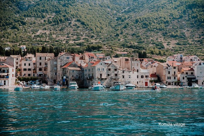 Blue cave, Mamma Mia and Hvar, 5 islands speedboat tour - Komiža: Coffee and a Fishing Village