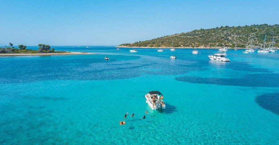 Blue Lagoon and hidden gems of island Šolta - The Speedboat Ride to Drvenik Island