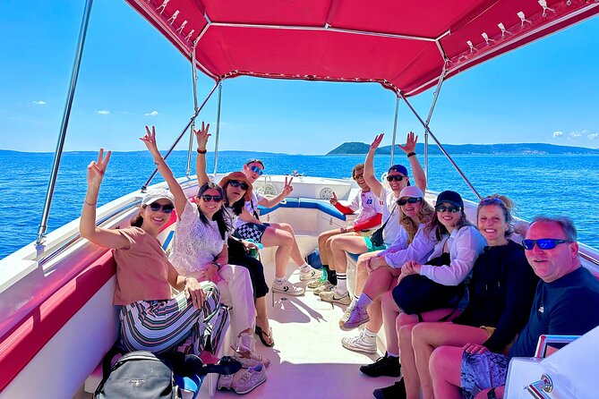 Blue Lagoon Tour from Split with Bottled Water and Wine Included - Leaving Split for Trogir by speedboat