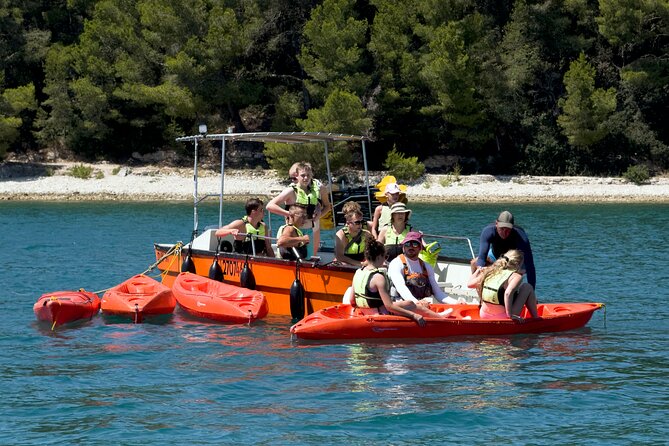 BOAT & KAYAK! Sea Adventure - Snorkeling & Cliff Jumps - The hidden beach, swimming, and snorkeling
