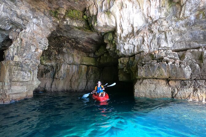 BOAT & KAYAK! Sea Adventure - Snorkeling & Cliff Jumps - Starting at Marina Polesana Pula
