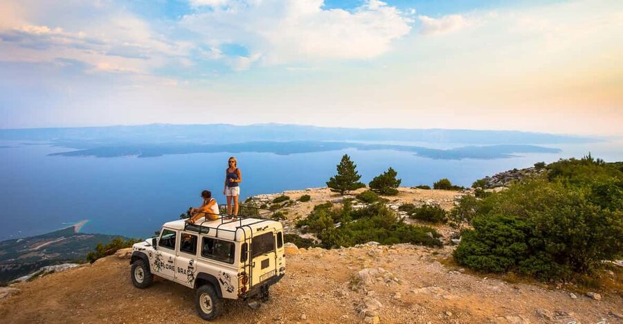 Brač: Island Exploration Tour by Four-Wheel Drive Jeep - Vidova Gora and the best high view of the day