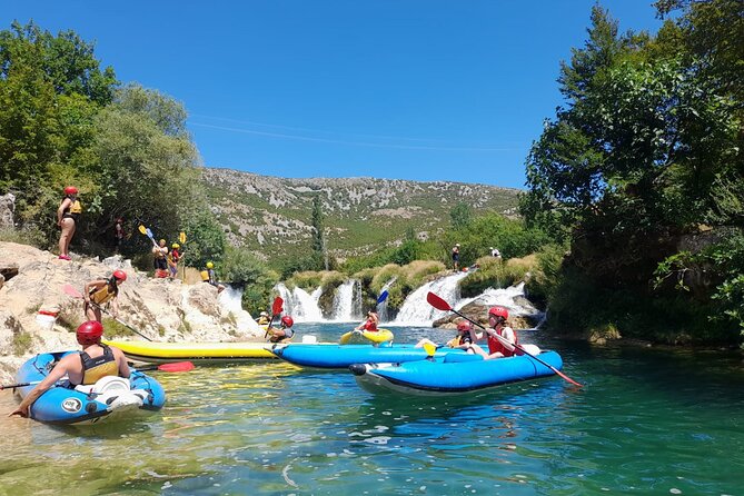 Canoe safari adventures at Zrmanja river day tour - Small rapids and a refreshing swim