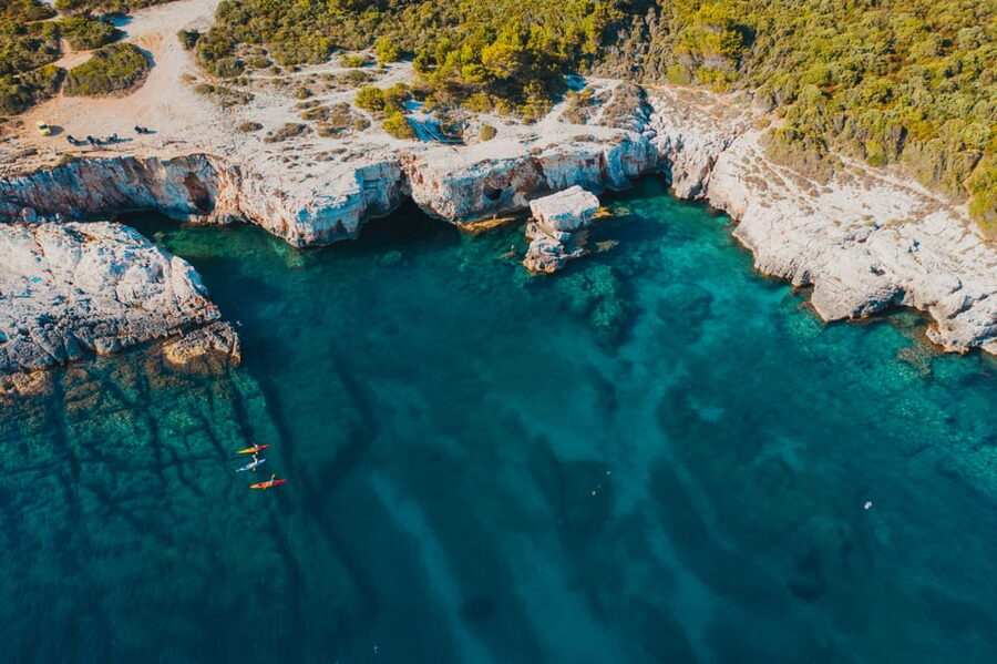 Cape Kamenjak: Cave and Safari Experience by Kayak - Cliff jumping from 1 to 7 meters