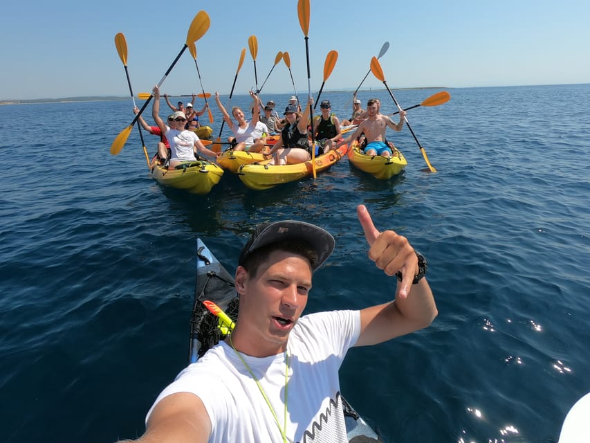 Cape Kamenjak: Kayak Tour with Cave Experience - Snorkeling among fish and clear water