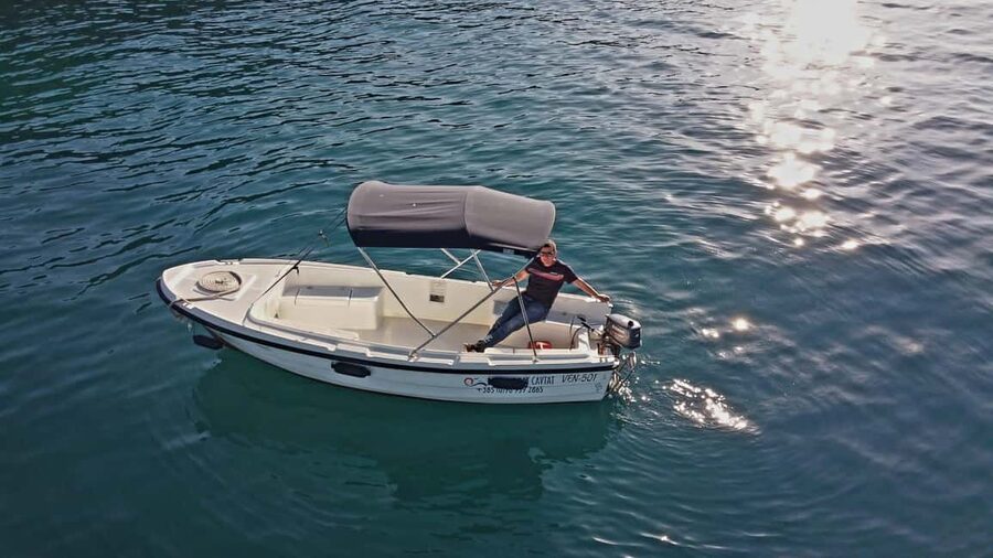Cavtat: Boat Rental - Starting in Tiha Bay at Put Tihe
