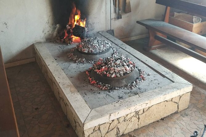Croatian Traditional Cuisine: Peka Cooking Lesson - The meal: hearty meat, potatoes, and local wine