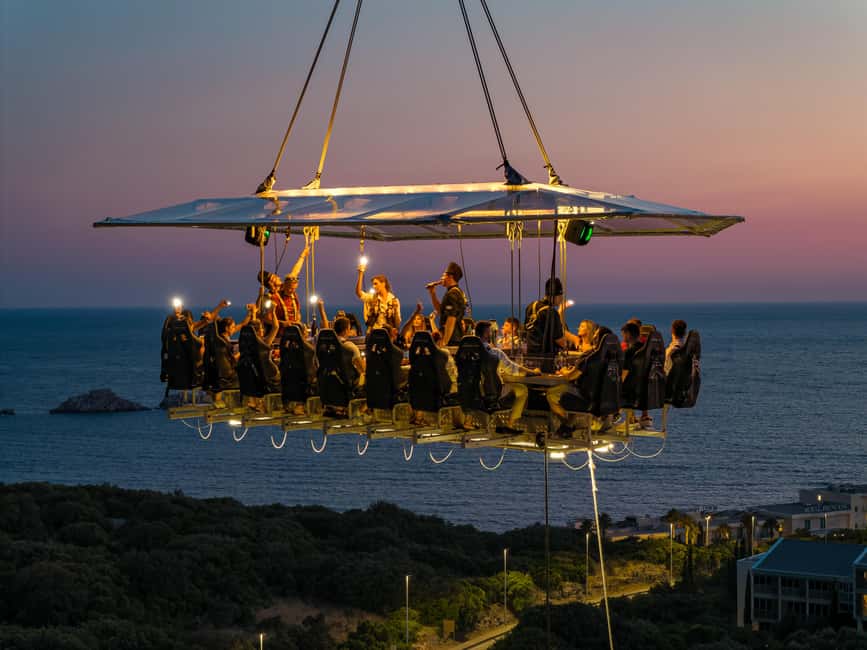 Dinner in the Sky Dubrovnik - Sunset dinner above the Adriatic