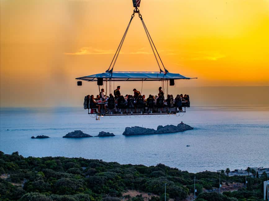 Dinner in the Sky Dubrovnik - The lift and the first look at Dubrovnik