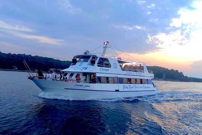 Dolphin Watching & Sunset Boat Tour With Dinner and Drinks - Mali Brijun and Fort Brioni Minor
