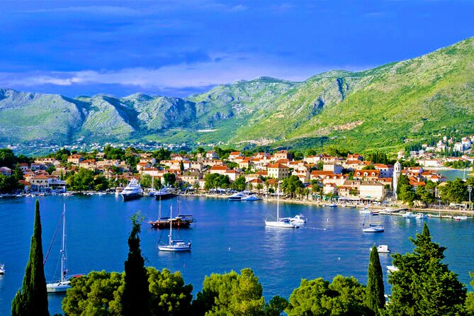Dubrovnik Bestseller (2 cities and panorama tour) SHORE EXCURSION - Leaving the cruise port along Dubrovnik Bay