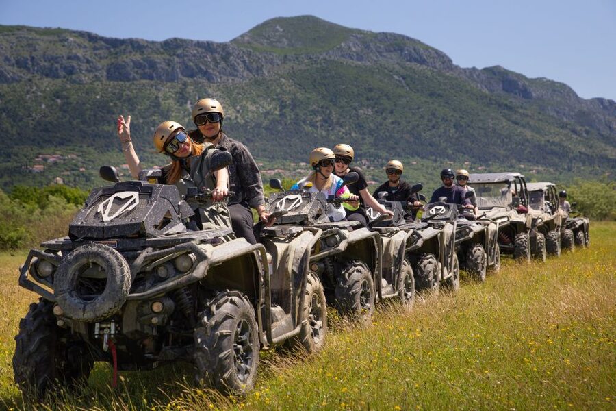Dubrovnik: Kojan Koral ATV Quad Safari with transport - Wine, fruit, and a relaxed finish at Kojan Koral