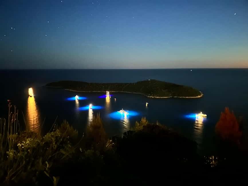 Dubrovnik Night Drive: Lights of the Adriatic - Bosanka Village and the First Mount Srđ View