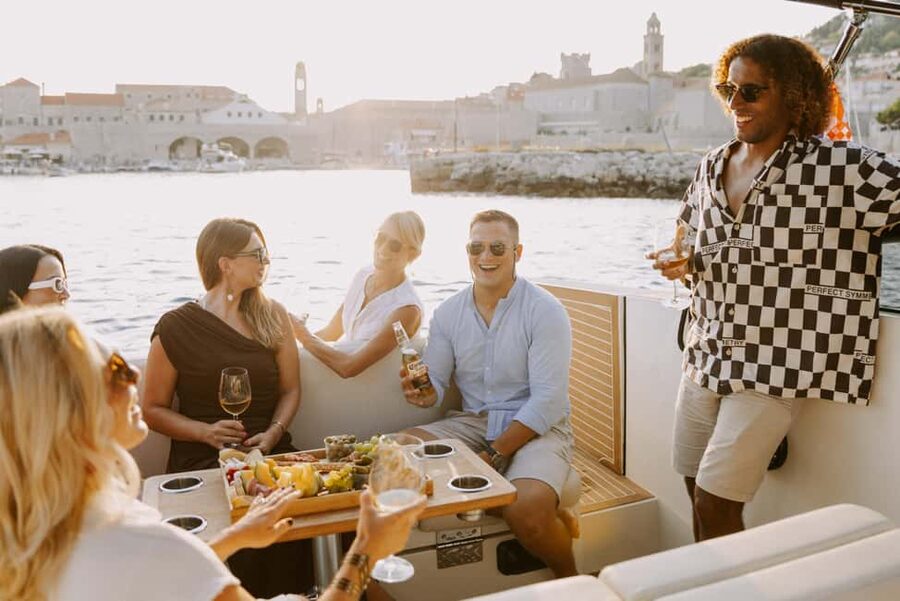 Dubrovnik: Private Boat Cruise at Sunset with Champagne - Lokrum Island, caves, and old legends