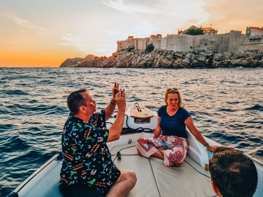 Dubrovnik: Private Boat Cruise at Sunset with Champagne - Champagne and the final sunset
