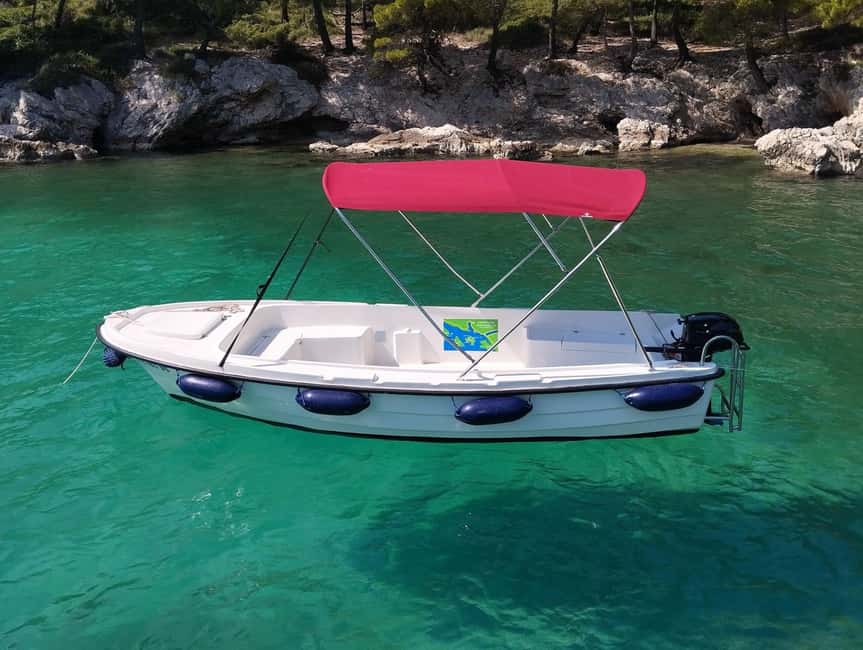 Dubrovnik: Rent a fun and easy to use boat without license - Blue Caves, Green Caves, and Rocky Swimming Stops
