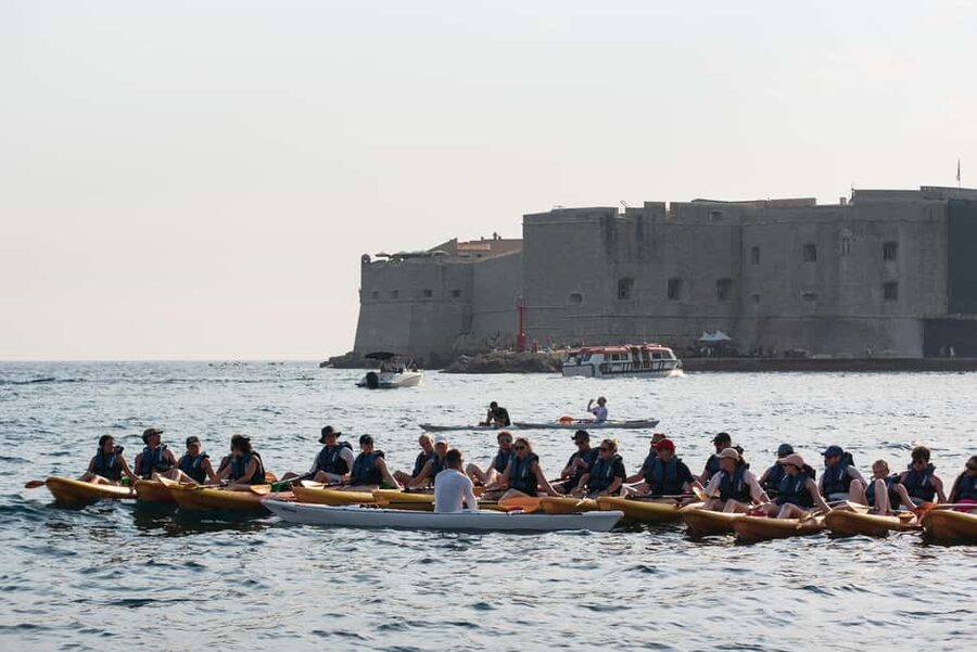 Dubrovnik: Sunset Sea Kayaking Tour - Betina Cave, the refreshing middle stop
