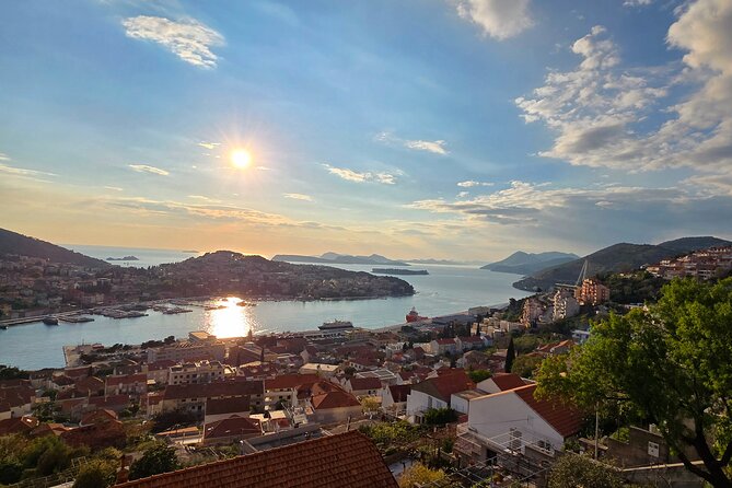Dubrovnik Sunset Tour with Scenic Views and Local Wine - Bosanka ruins and the classic Old Town view