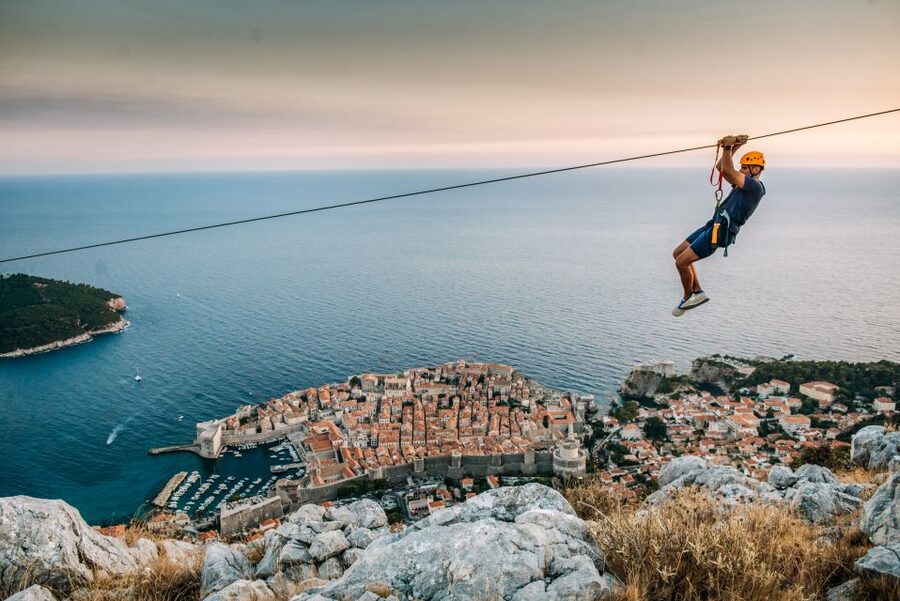 Dubrovnik: Sunset Zip Line Experience Followed by Wine - Meeting at Ilijina glavica and riding up Srđ Hill