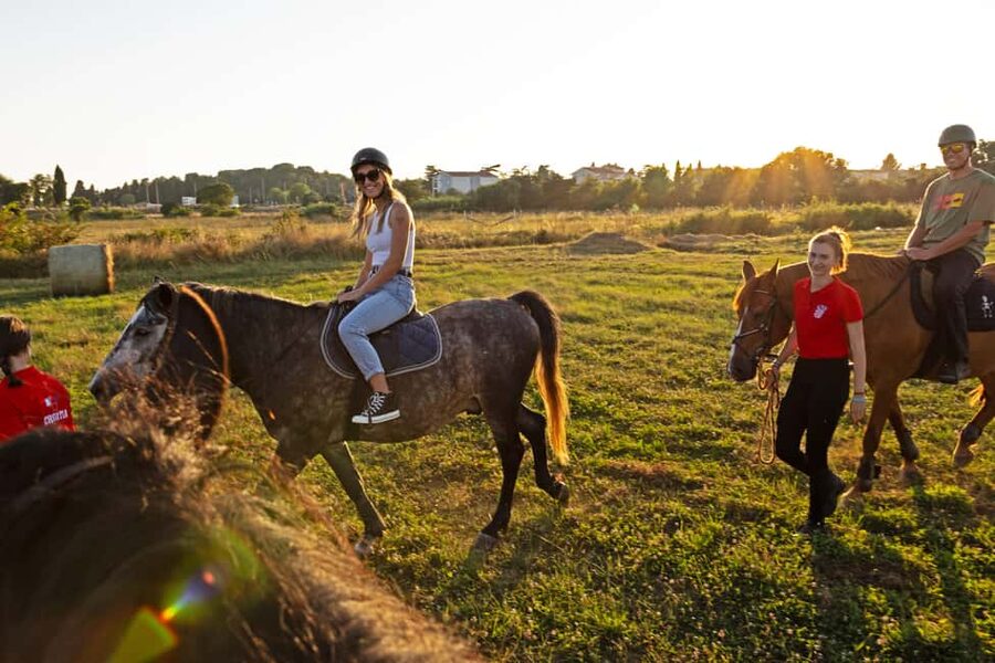 Fazana: Sunset 1-hour Horse Riding in Nature with Guide - Olive groves and an Istrian change of scenery