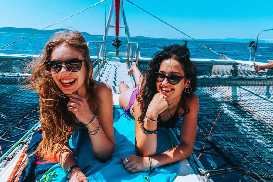 From Brač Island: Catamaran Tour with Food & Drinks - Arriving in Bol and heading to Golden Horn