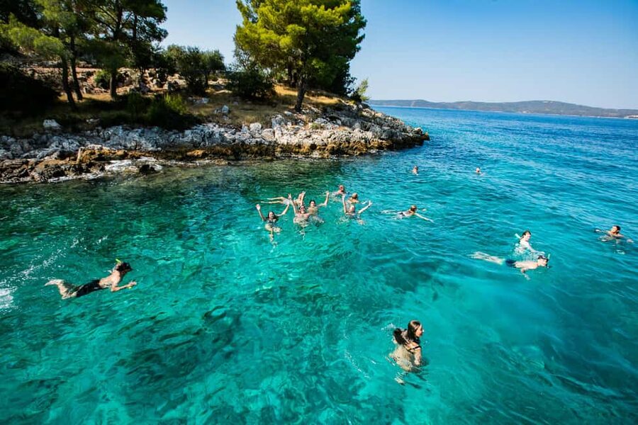 From Brač Island: Catamaran Tour with Food & Drinks - Along Brač’s west coast to Lučice bay