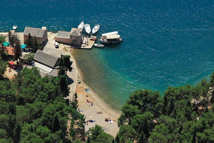 From Brač: Panoramic Flight over Brač, Hvar, Šolta, & Split - Crossing to Šolta’s rougher southern coast