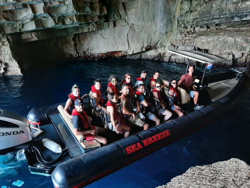 From Dubrovnik: Mljet National Park & Elaphiti Islands Trip - Odysseus Cave and the bright blue water