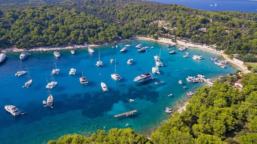 From Hvar: Blue Cave and Pakleni Islands Group Tour - Entering the Blue Cave by official boat