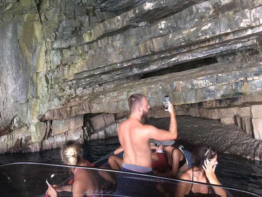 From Hvar: Blue Cave, Green Cave & 5 Islands Speedboat Tour - The Green Cave and the limits of a fixed itinerary