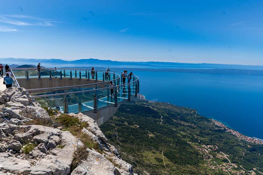 From Makarska: Biokovo Skywalk Entry Ticket with Transfers - Thirty minutes above the Adriatic