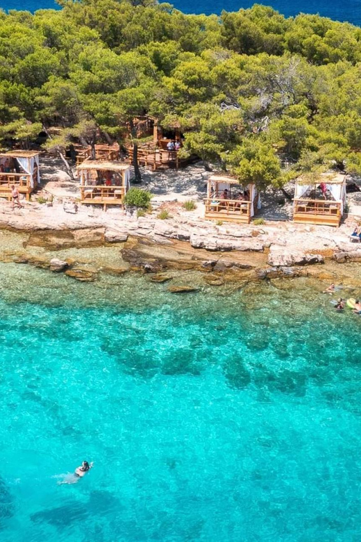 From Makarska:Hvar and Brač Island : Day Tour with speedboat - Blue route: Pokrivenik and a swim into Hvar’s small cave