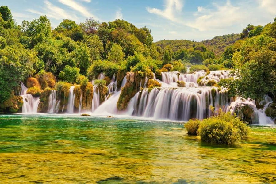 From Makarska: Krka Waterfalls & Šibenik Day Trip - The 20-minute ride to Krka National Park
