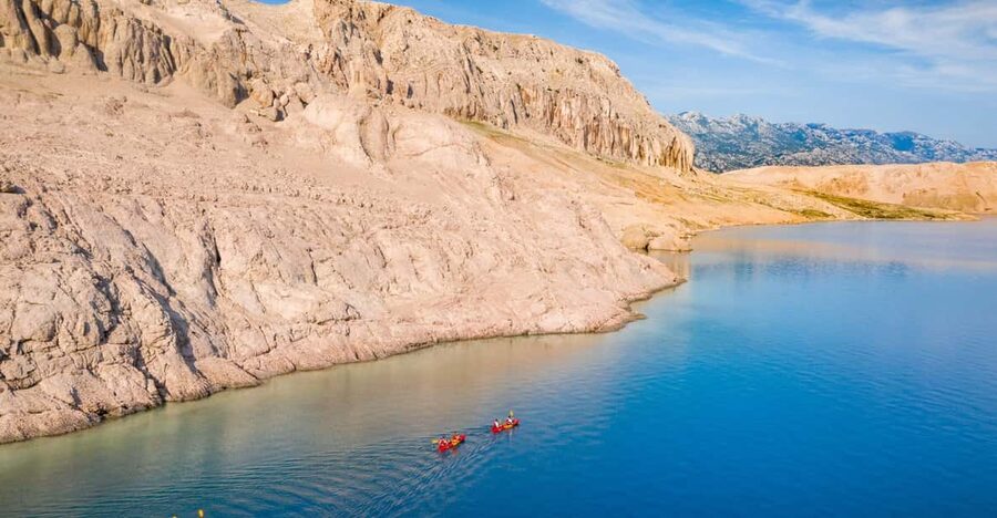 From Metajna/Novalja: Pag Bay Guided Sea Kayaking Tour - Gače Cave adds the day’s most unusual moment