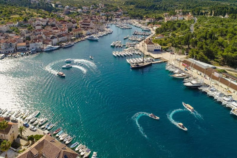 From Milna or Supetar: Magical Blue Cave Island Hopping - Komiža on Vis, if the clock allows