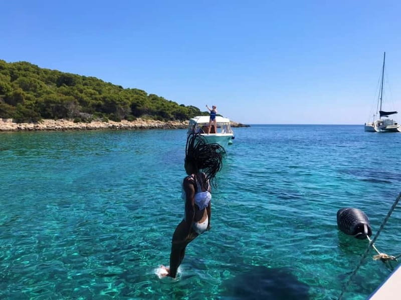 From Milna or Supetar: Magical Blue Cave Island Hopping - The Pakleni islands by slow cruise