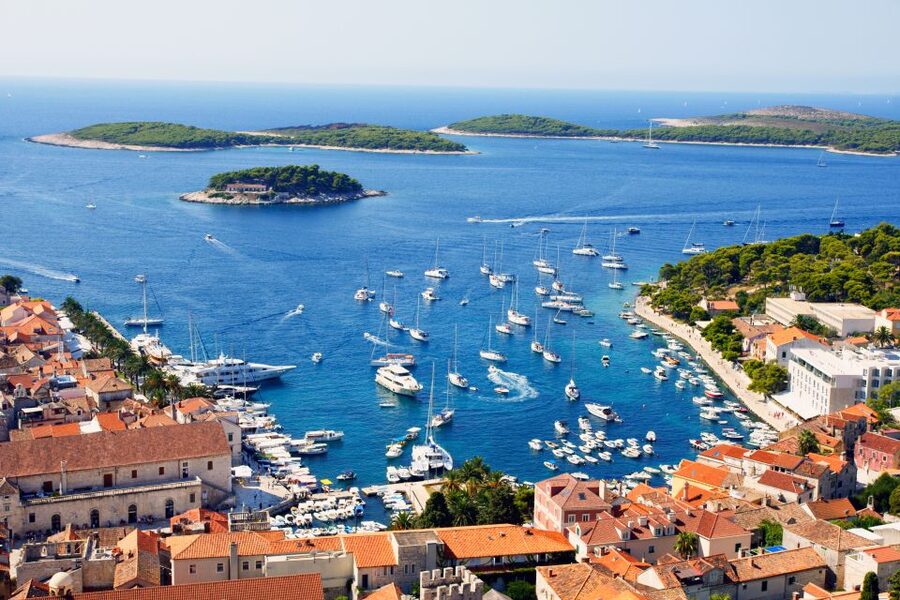 From Omis: Blue Cave & 5 Island Speedboat Tour - A long Adriatic day for $147