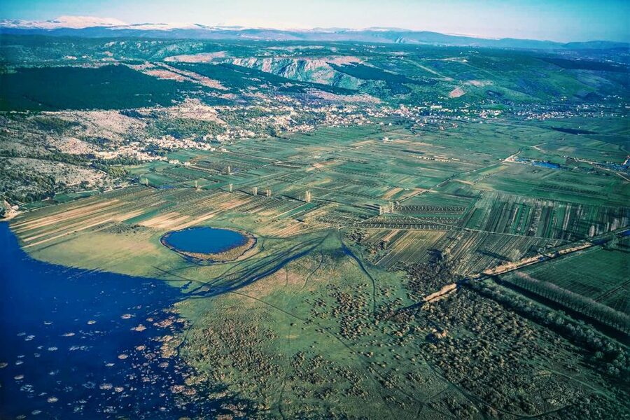 From Sinj: Flight Over Imotski, Trilj, Omiš, and Split - Omiš from the air: the route’s best panorama