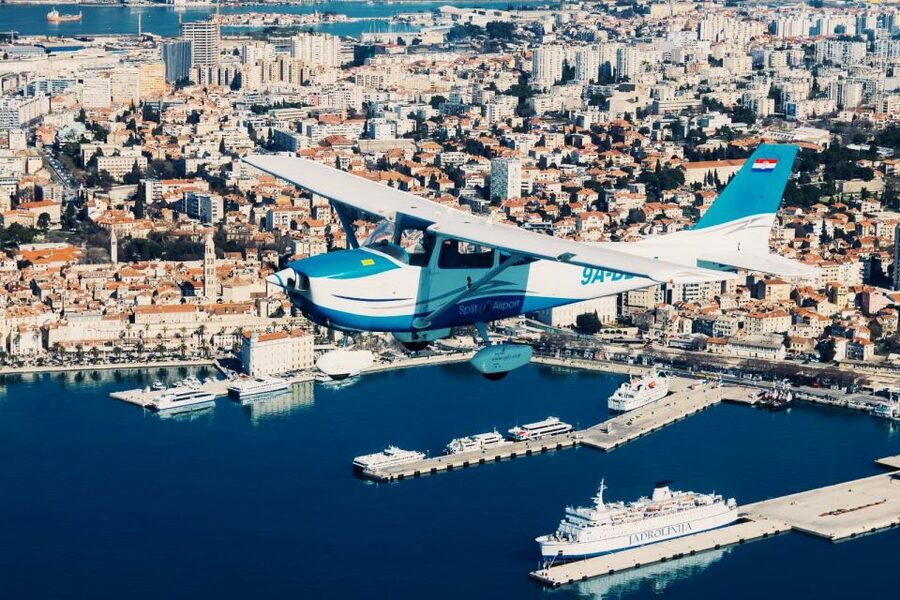 From Sinj: Panoramic Flight over Split - Klis Fortress provides the first big reveal