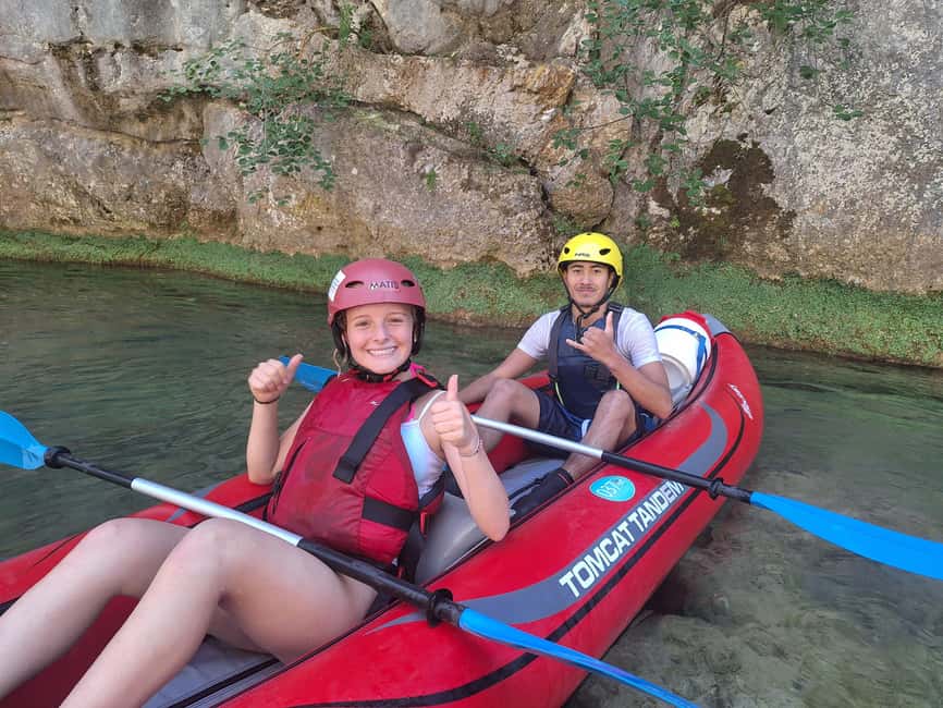 From Slunj: Mreznica Kayaking Adventure - The 80-minute guided section with cascades