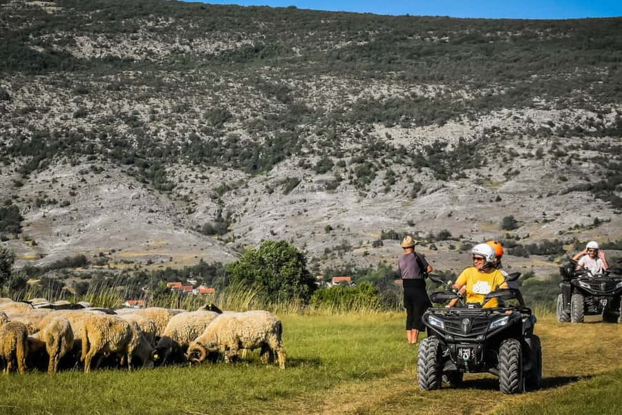 From Split: ATV Dinara Mountain Tour with Picnic - A picnic beside the river