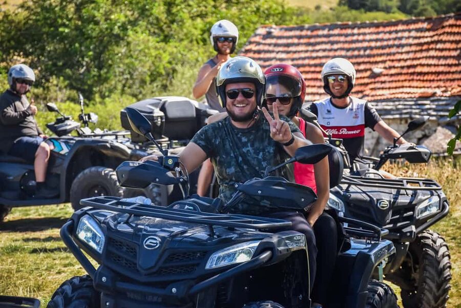 From Split: ATV Dinara Mountain Tour with Picnic - The final stops: photos, swimming, and Hrvace