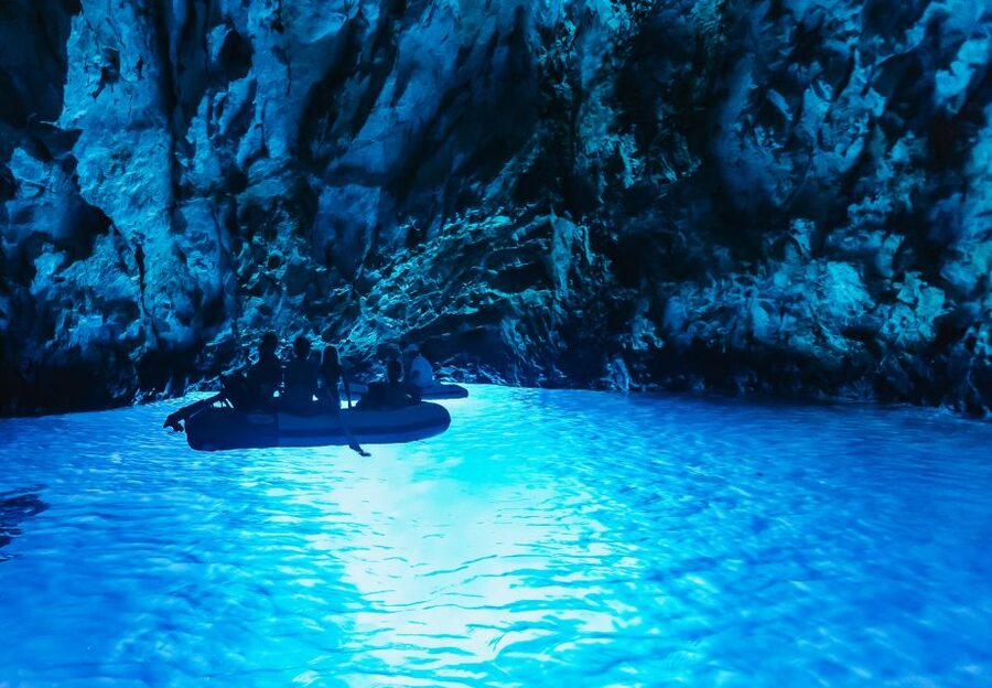From Split: Blue Cave & 5 Islands with Vis & Hvar Boat Tour - The early run to Biševo and the Blue Cave