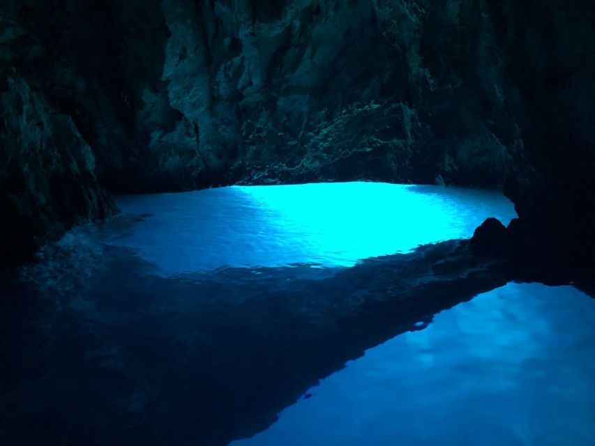 From Split: Blue Cave & Coastal Highlights Private Boat Tour - Mamma Mia locations and the coast between stops